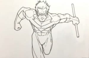 How to Draw Nightwing Step by Step