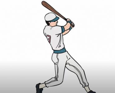 How to Draw a Baseball Player Step by Step