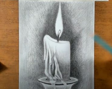 How to Draw a Candle Step by Step