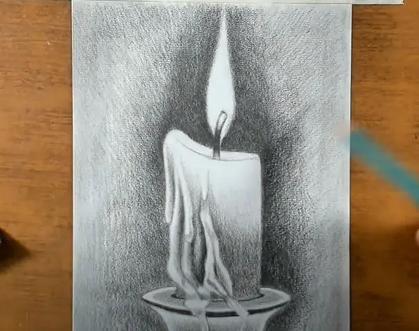 How to Draw a Candle Step by Step