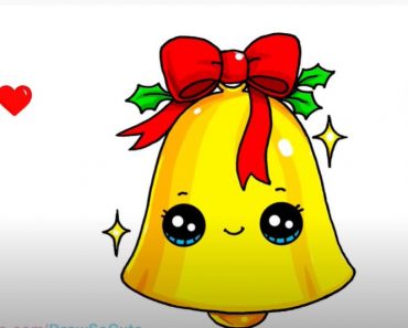 How to Draw a Christmas Bell cute and easy