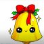 How to Draw a Christmas Bell cute and easy