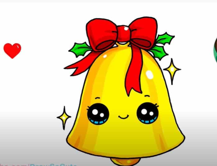 Easy Christmas Bell Drawing, HD Png Download , Transparent Png Image -  PNGitem