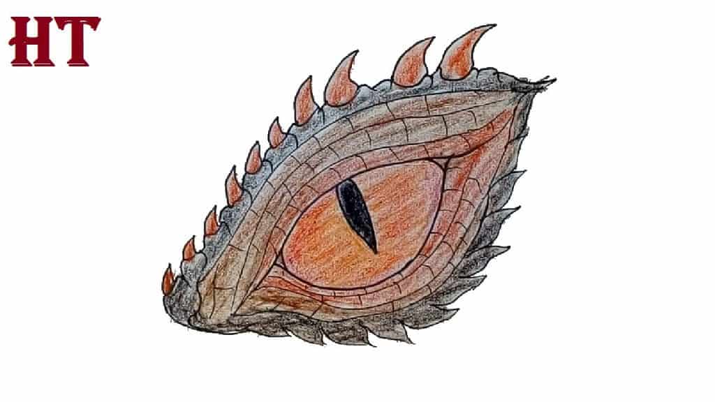 How to Draw a Dragon Eye Step by Step