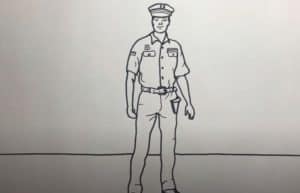 How to Draw a Policeman easy Step by Step