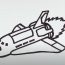How to draw a Space Shuttle Step by Step