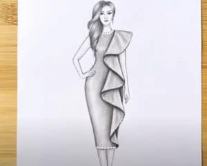 How to draw a fashion Girl with Pencil