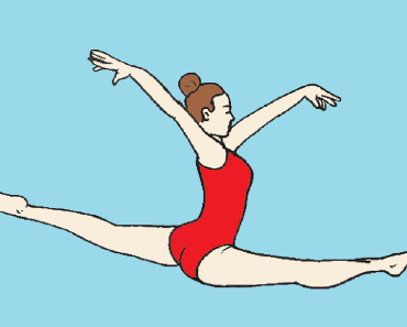 How to draw a gymnast Step by Step