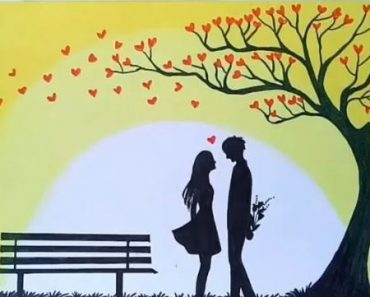 Love Couple Drawing Step by Step – How to draw Couple Easy