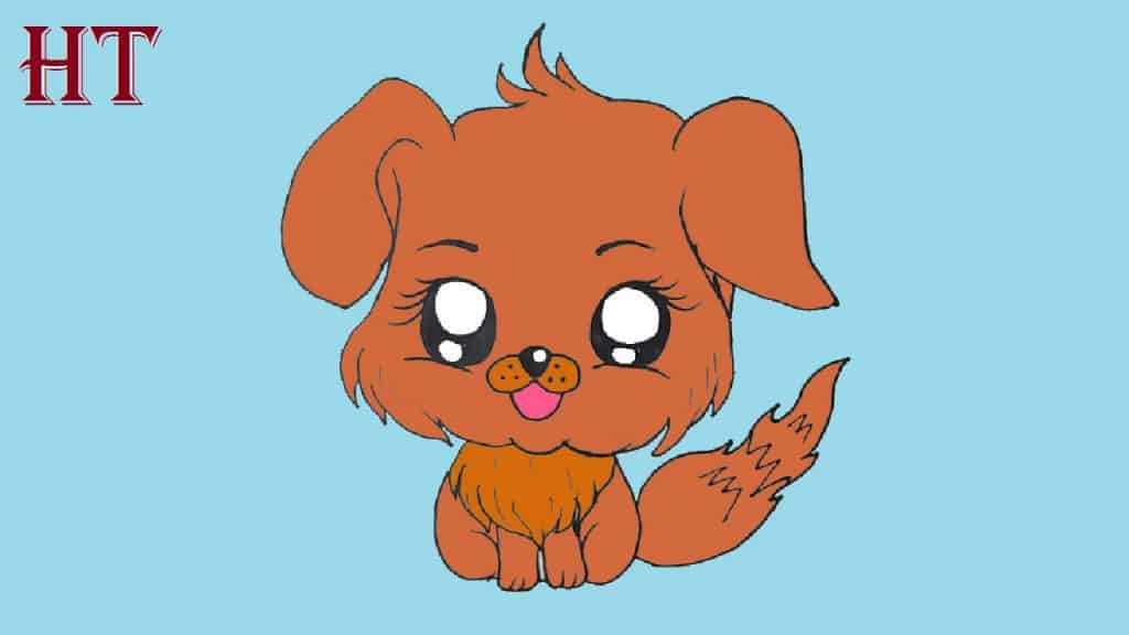 Chibi Dog Drawing Easy