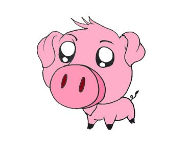 How to Draw a Cute Pig Step by Step for Kids
