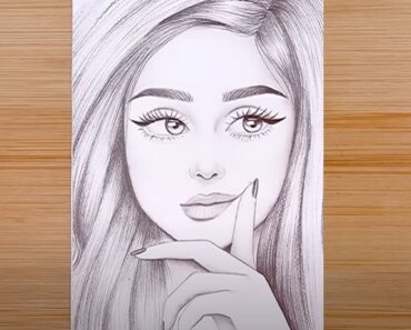 Cute girl face Drawing Easy || How to draw a Girl Step by Step