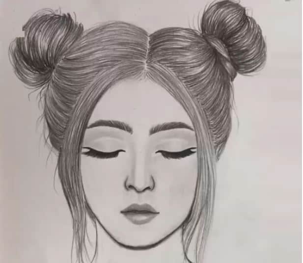 Cute Girl Face Drawing Step By Step How To Draw A Girl Easy