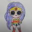 How to Draw Chibi Wonder Woman Step by Step