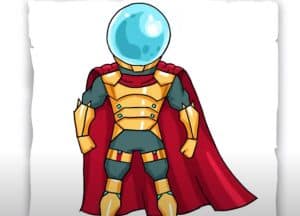 How to Draw Mysterio Step by Step