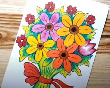How to Draw a Flower Bouquet Step by Step