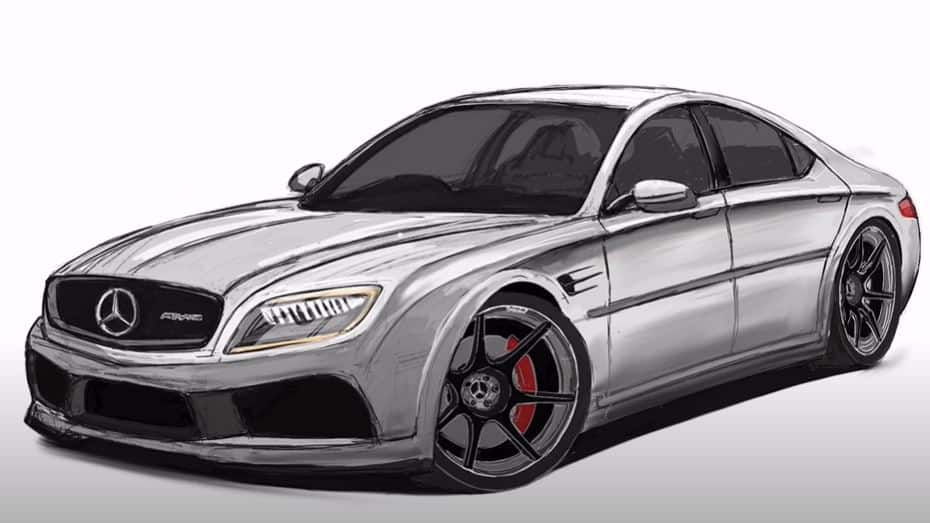 How to Draw a MercedesBenz EClass Step by Step