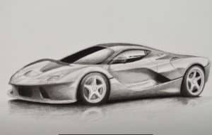 How to Draw a Race Car with pencil