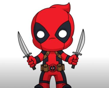How to draw Chibi Deadpool Step by Step