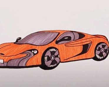 How to draw a Mclaren Sports Car Step by Step