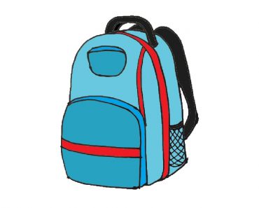School Bag Drawing Step by Step for Beginners