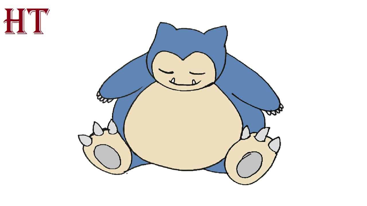 How To Draw Snorlax Step by Step Pokemon Drawing Easy