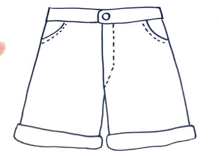 How to Draw Shorts Step by Step - How to draw step by step