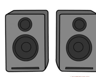 How to Draw Speakers Step by Step