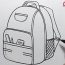 How to Draw a Backpack Easy