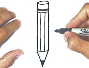 How to Draw a Pencil easy for Kids