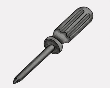 How to Draw a Screwdriver Step by Step