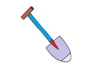 How to Draw a Shovel Easy