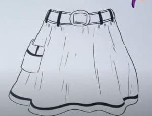 How to Draw a Skirt Step by Step