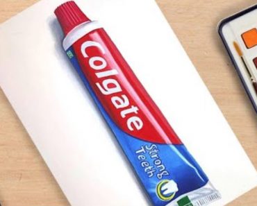How to Draw a Toothpaste || COLGATE TOOTHPASTE DRAWING – 3D ART