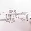 How to Draw a Trumpet Step by Step