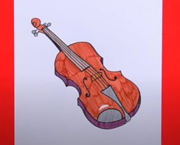 How to Draw a Violin Step by Step