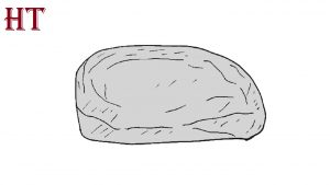 How to draw a stone