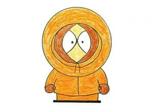 How to draw kenny from south park