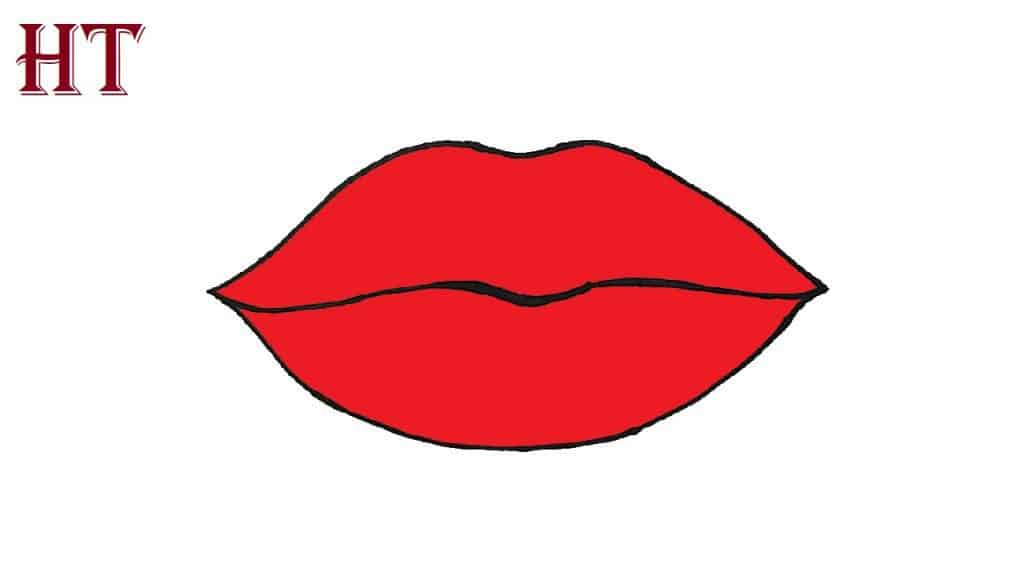 Lips Drawing easy