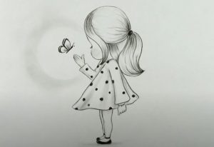 Little Girl Drawing Step by Step