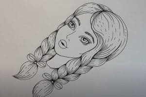 Tumblr Girl Drawing Easy