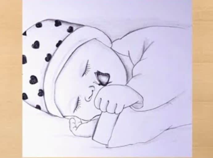 Cute Baby Drawing || Pencil Drawing Tutorials-saigonsouth.com.vn