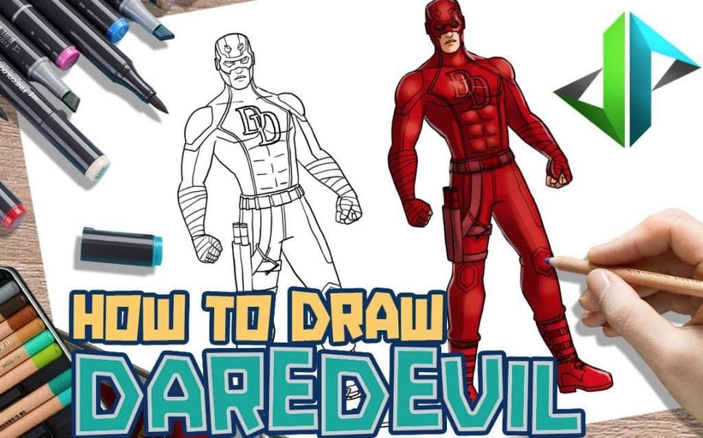 How to Draw Daredevil Step by Step