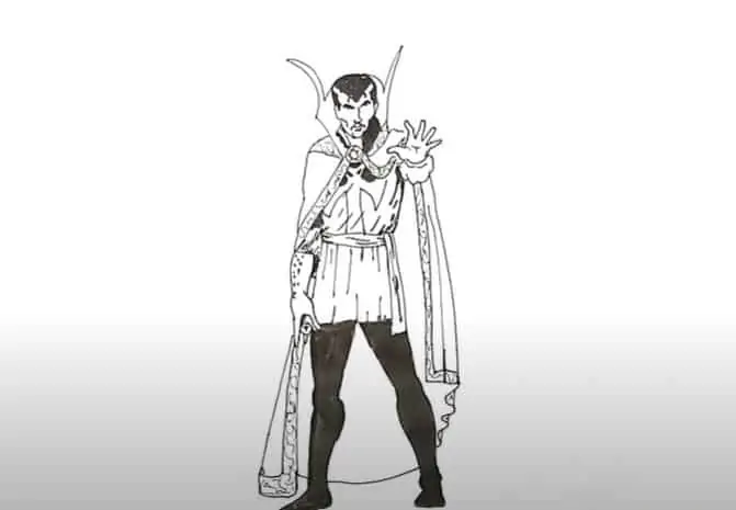 How to Draw Doctor Strange full body