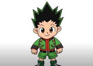 How to Draw Gon From Hunter X Hunter