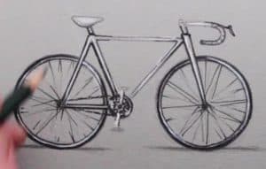 How to Draw a Bike with pencil Step by Step