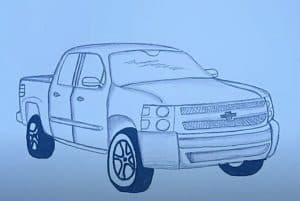 How to Draw a Chevy Silverado