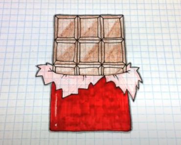 How to Draw a Chocolate Bar Step by Step