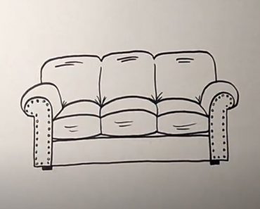 How to Draw a Couch Step by Step