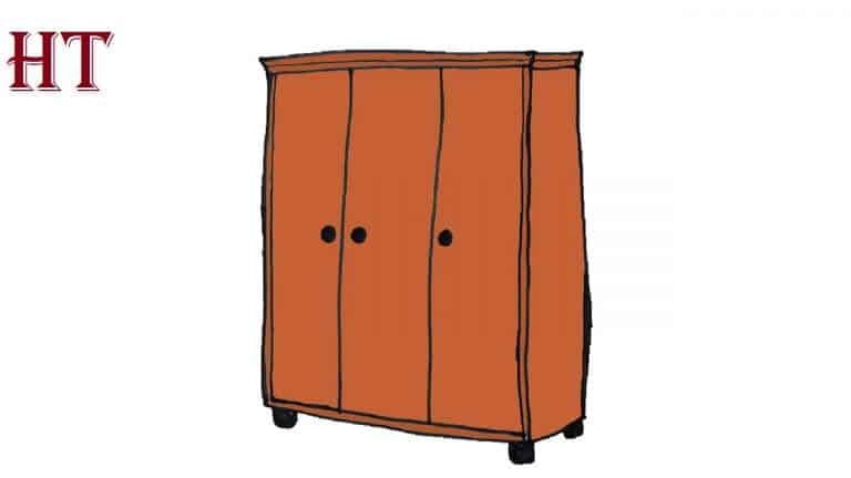 How to Draw a Cupboard Step by Step